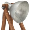 Lampadaires 3 pcs Argenté E27 Bois de manguier massif 