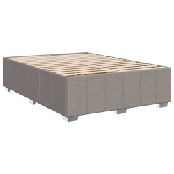 Cadre de lit sans matelas taupe 160x200 cm tissu 