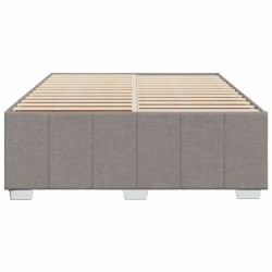 Cadre de lit sans matelas taupe 160x200 cm tissu 
