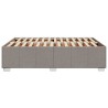 Cadre de lit sans matelas taupe 160x200 cm tissu 