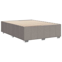 Cadre de lit sans matelas taupe 160x200 cm tissu 