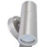 Applique murale LED d'extérieur 2 pcs Acier inoxydable haut bas 