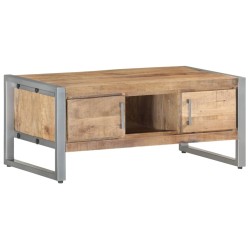 Table basse 95x50x40 cm Bois de manguier brut 