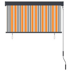 Store roulant d'extérieur 120x250 cm Jaune et bleu 