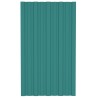 Panneaux de toiture 12 pcs Acier galvanisé Vert 80x45 cm 
