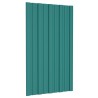 Panneaux de toiture 12 pcs Acier galvanisé Vert 80x45 cm 