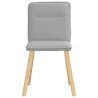 Chaises à manger lot de 4 gris nuage tissu 