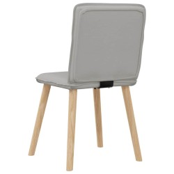 Chaises à manger lot de 4 gris nuage tissu 