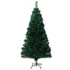 Sapin de Noël artificiel avec support vert 120 cm fibre optique 