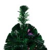 Sapin de Noël artificiel avec support vert 120 cm fibre optique 