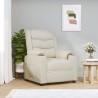 Fauteuil inclinable Crème Similicuir 