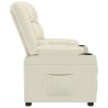 Fauteuil inclinable Crème Similicuir 