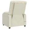 Fauteuil inclinable Crème Similicuir 