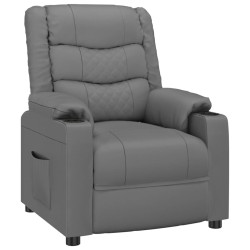 Fauteuil inclinable Gris Similicuir 