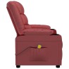 Fauteuil inclinable Rouge bordeaux Similicuir 