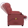 Fauteuil inclinable Rouge bordeaux Similicuir 