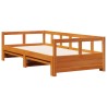 Lit de jour sans matelas cire marron 90x190 cm bois pin massif 