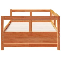 Lit de jour sans matelas cire marron 90x190 cm bois pin massif 