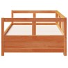 Lit de jour sans matelas cire marron 90x190 cm bois pin massif 