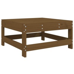 Salon de jardin 3 pcs marron miel bois de pin massif 