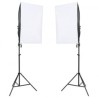 Kit de studio photo avec éclairage et toile de fond 