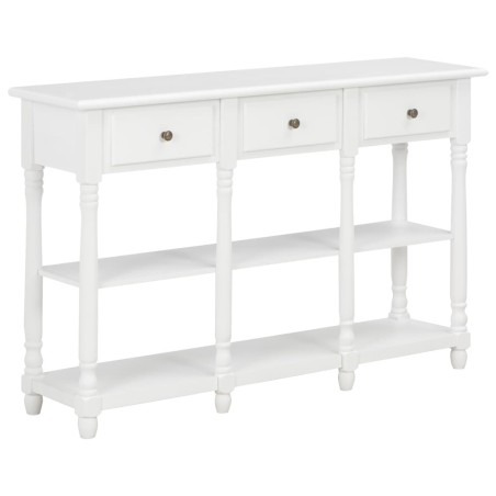 Table console Blanc 120x30x76 cm MDF 