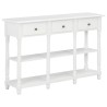 Table console Blanc 120x30x76 cm MDF 