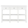 Table console Blanc 120x30x76 cm MDF 