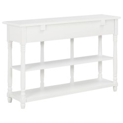 Table console Blanc 120x30x76 cm MDF 