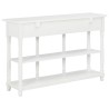 Table console Blanc 120x30x76 cm MDF 
