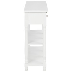 Table console Blanc 120x30x76 cm MDF 