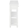 Table console Blanc 120x30x76 cm MDF 