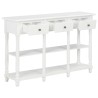 Table console Blanc 120x30x76 cm MDF 