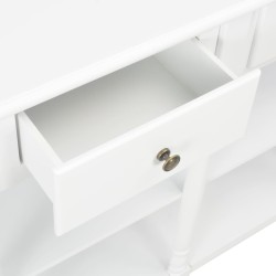 Table console Blanc 120x30x76 cm MDF 