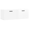 Armoire murale blanc brillant 100x36,5x35 cm bois d'ingénierie 