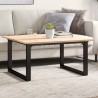 Pieds de table basse cadre en O 80x70x43 cm acier 