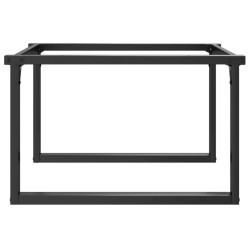 Pieds de table basse cadre en O 80x70x43 cm acier 