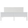 Cadre de lit sans matelas blanc bois massif de pin 200x200 cm 