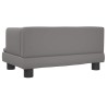 Lit pour chien gris 60x40x30 cm similicuir 
