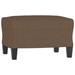 Fauteuil avec repose-pied Marron 60 cm Tissu 