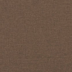 Fauteuil avec repose-pied Marron 60 cm Tissu 