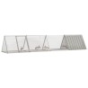 Cage pour lapin Gris 403,5x80,5x71 cm Acier galvanisé 