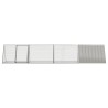 Cage pour lapin Gris 403,5x80,5x71 cm Acier galvanisé 
