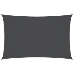 Voile de parasol tissu oxford rectangulaire 3x6 m anthracite 