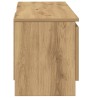 Meuble TV chêne artisanal 102x30x36 cm bois d'ingénierie 
