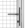 Porte de jardin Acier galvanisé 105x200 cm Argenté 