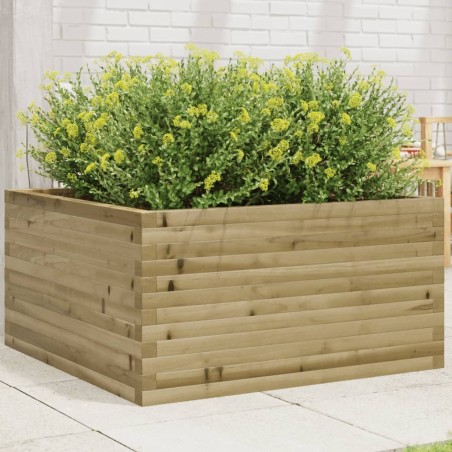 Jardinière 90x90x46 cm bois de pin imprégné 