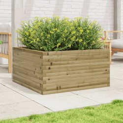 Jardinière 90x90x46 cm bois de pin imprégné 