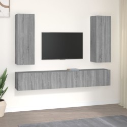 Ensemble de meubles TV 5 pcs Sonoma gris Bois d'ingénierie 