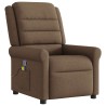 Fauteuil de massage inclinable Marron Tissu 